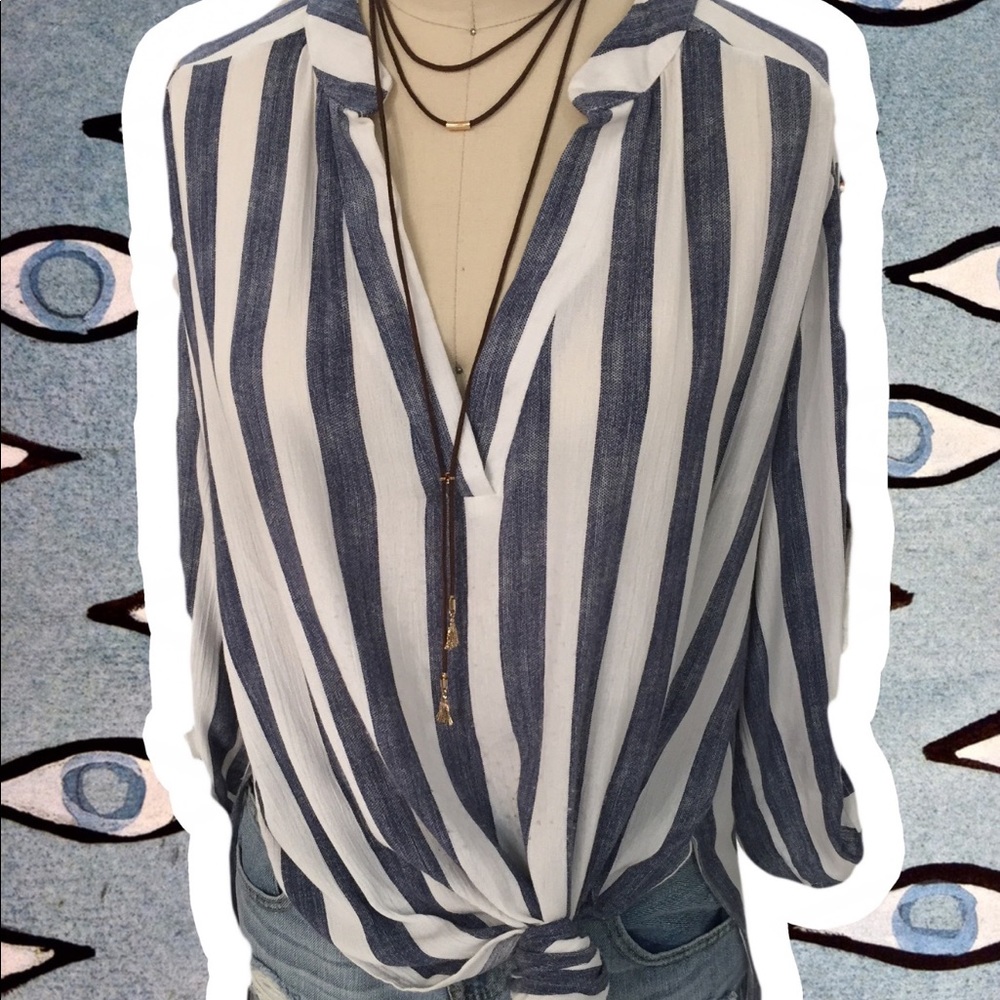 ❗️CLEARANCE❗️Striped long top